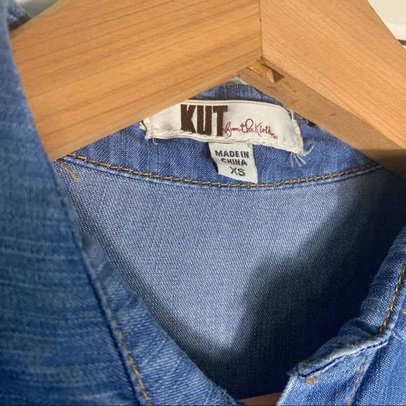 Kut from the Kloth Button Up denim dress xs - Picture 3 of 13